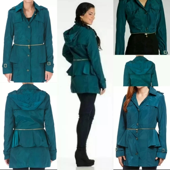 Betsey Johnson - Teal 2 in 1 Convertible Jacket - Size M  (NWT) - Picture 4 of 16